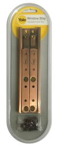 YALE FRICTION STAYS 8" ADJUSTABLE ANTIQUE COPPER
