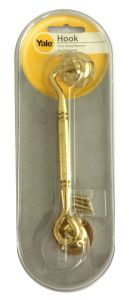 903/6 PB HOOK 903-6" POLISHED BRASS (PACK 1)