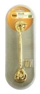 904/6 PB HOOK 904-6" POLISHED BRASS (PACK 1)