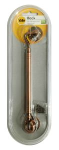 904/8 AC HOOK 904-8" ANTIQUE COPPER (PACK 1)