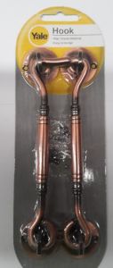 906/6 AC HOOK 906-06" ANTIQUE COPPER (PACK 2)