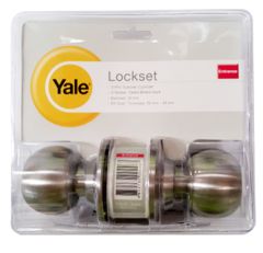 5127SS YALE JUNIOR KNOB ENTRANCE SET 5 PINS SATIN STAI