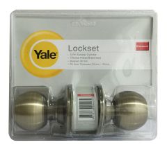 5127AB YALE JUNIOR KNOB ENTRANCE SET 5 PINS ANTIQUE BRASS