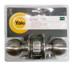 YALE KNOB VCA5222 PRIVACY SATIN STAINLESS