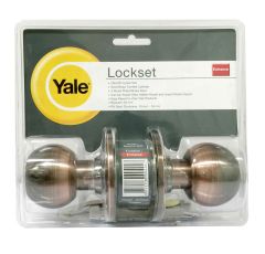 YALE KNOB VCA5227 ENTRANCE ANTIQUE COPPER