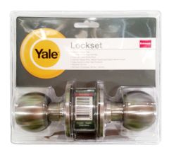 YALE KNOB VCA5227 ENTRANCE SATIN STAINLESS