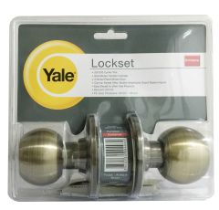 YALE KNOB VCA5227 ENTRANCE ANTIQUE BRASS