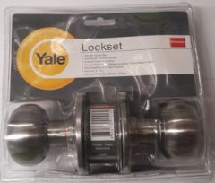 YALE KNOB VCN5227 ENTRANCE SATIN STAINLESS