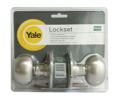 YALE KNOB VOV5222 PRIVACY SATIN NICKEL
