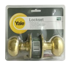 YALE KNOB VOV5222 PRIVACY POLISHED BRASS
