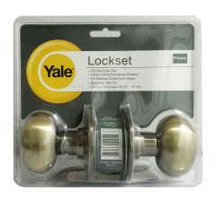 YALE KNOB VOV5222 PRIVACY ANTIQUE BRASS