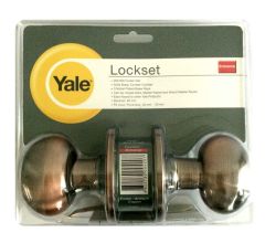 YALE KNOB VOV5227 ENTRANCE ANTIQUE COPPER