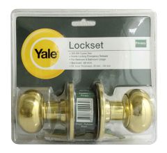 YALE KNOB VTT5222 PRIVACY POLISHED BRASS