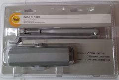 YALE DOOR CLOSER EN 2-4, NON HOLD OPEN, SILVER,VISUAL PACK