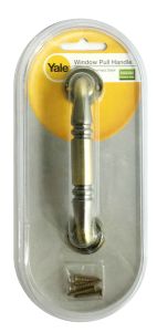 901/120 AB WINDOW PULL HANDLE 901-120MM ANTIQUE BRASS PACK1