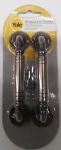908/4 AB WINDOW PULL HANDLE 002-4" ANTIQUE BRASS (PACK 2)