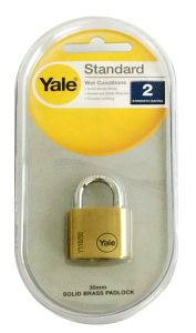 Y110 SERIES 30MM PADLOCK BRASS NATURAL DP