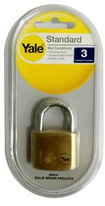 Y110 SERIES 40MM PADLOCK BRASS NATURAL DP