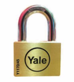 BD45 Yale Padlock 45mm Y117D/45/127/1 SS KD, P1 B/Pack
