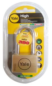 BD45L Yale Padlock 45mm Y117D/45/152/1 LS KD, P1 B/Pack