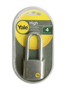 YALE Y120/50/163/1 C/W 3 KEYS VISUAL PACKED BRASS PADLOCK