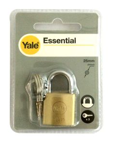 YALE YE1/25/113/1 25mm Padlock Visual Packed