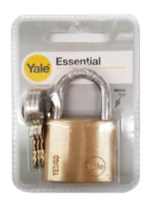 YALE YE1/40/122/1 40mm Padlock Visual Packed