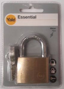 YALE YE1/50/126/1 50mm Padlock Visual Packed