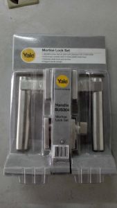 YALE MORTISE LOCK CASE, DH92SS STAINLESS STEEL, VISUAL PACK