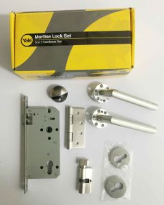 YALE MORTISE LOCK CASE ENTRANCE CYLINDER SN001SS_C STAINLESS STEEL SS201, BOX PACK