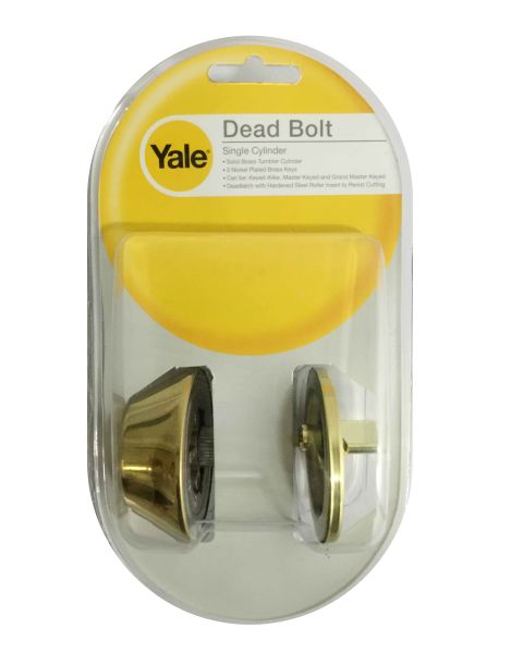8111PB SINGLE CYLINDER DEADBOLT POLISHED BRASS